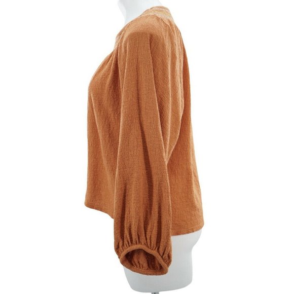 Madewell Superlight Jacquard Embroidered Smocked T - Picture 8 of 12